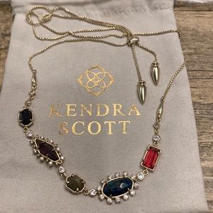 Kendra Scott multi color gold necklace.